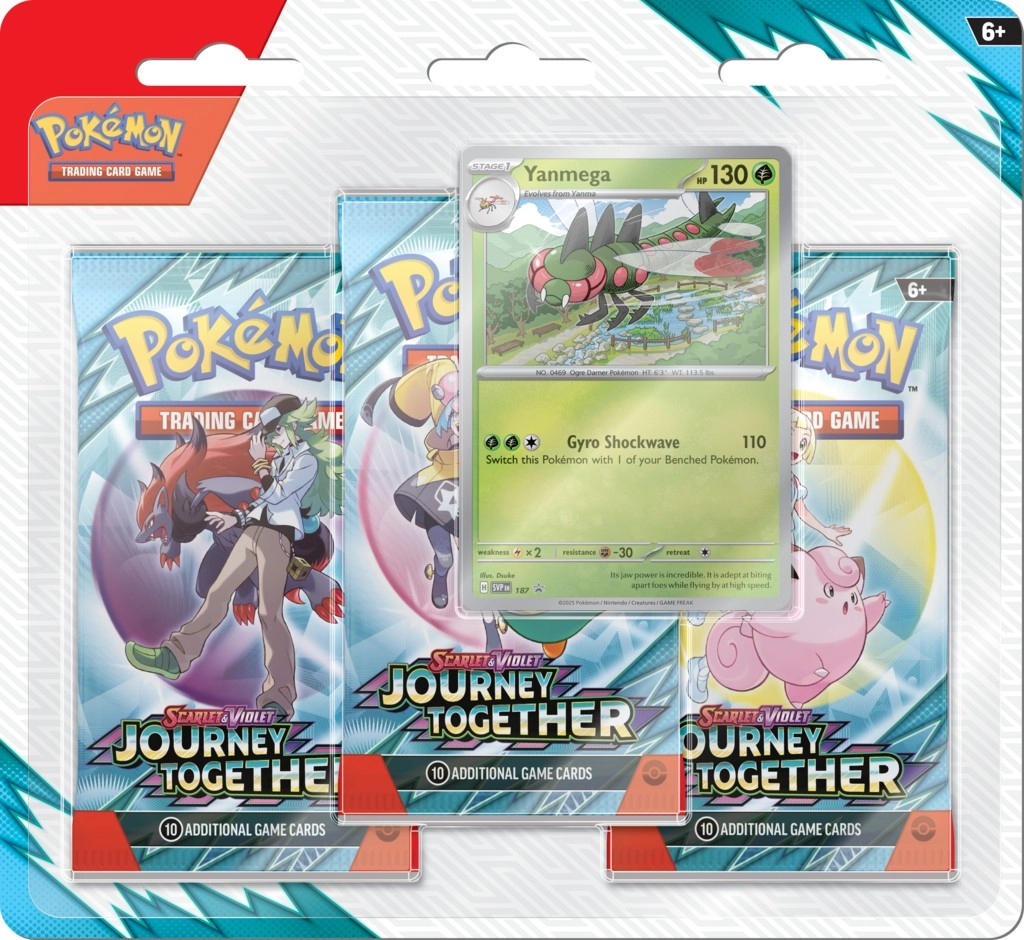 Karta kolekcjonerska Pokémon TCG: Scarlet & Violet - Journey Together - 3-Pack Blister - Yanmega