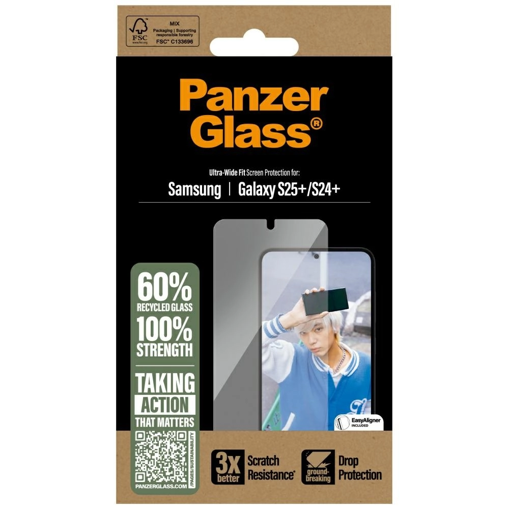 Szkło hartowane PanzerGlass Ultra-Wide Fit do Samsung Galaxy S25 Plus