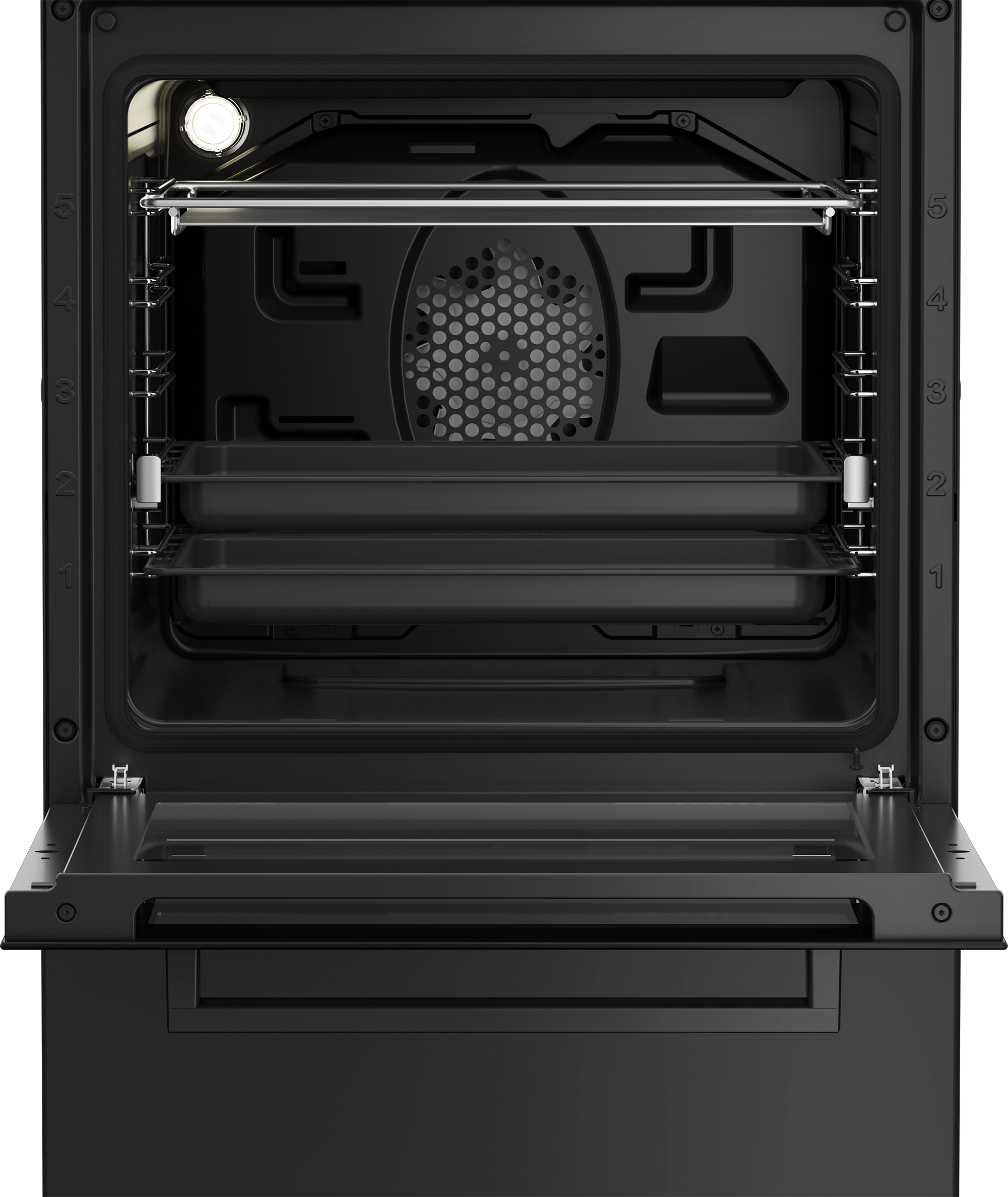 Kuchnia gazowo-elektryczna Beko b300 FSM51330DAOT Termoobieg