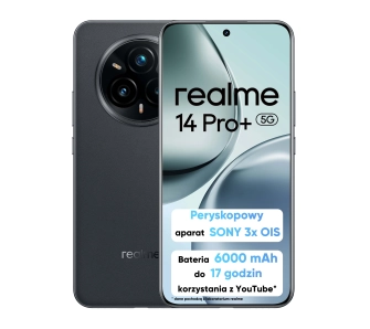 Smartfon realme 14 Pro+ 5G 12/512GB 6,83" 120Hz 50Mpix Szary