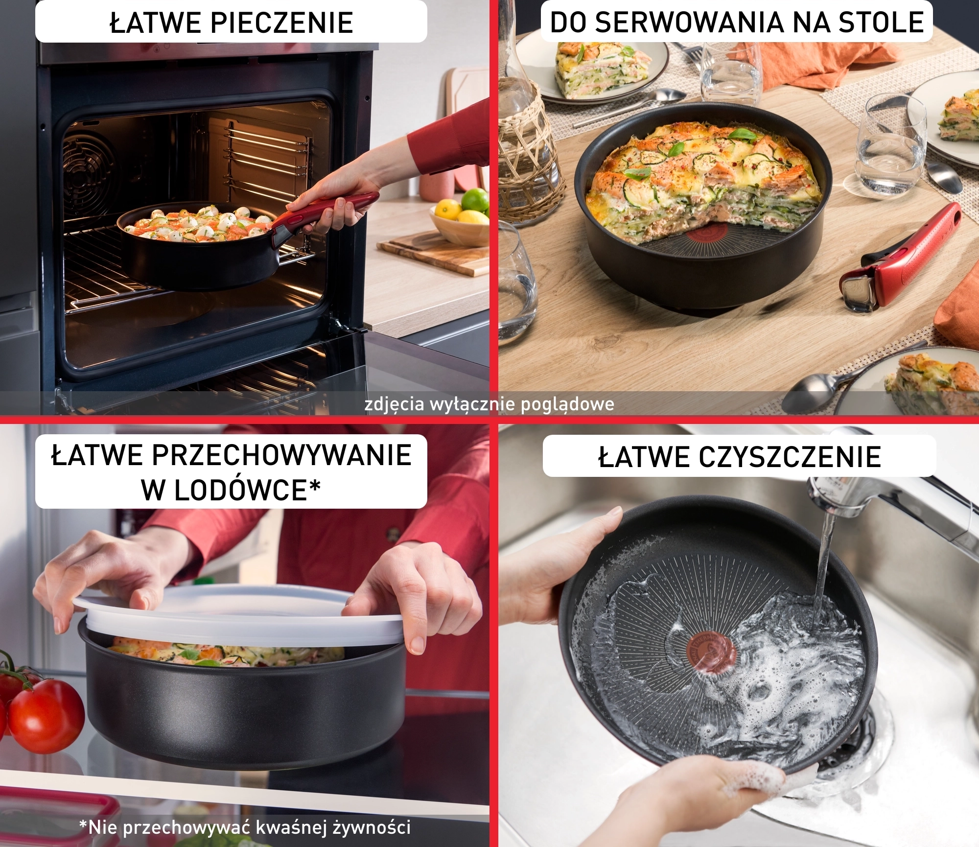 Zestaw garnków Tefal Ingenio Simply Cook L7249602 Indukcja Aluminium 5 elementów