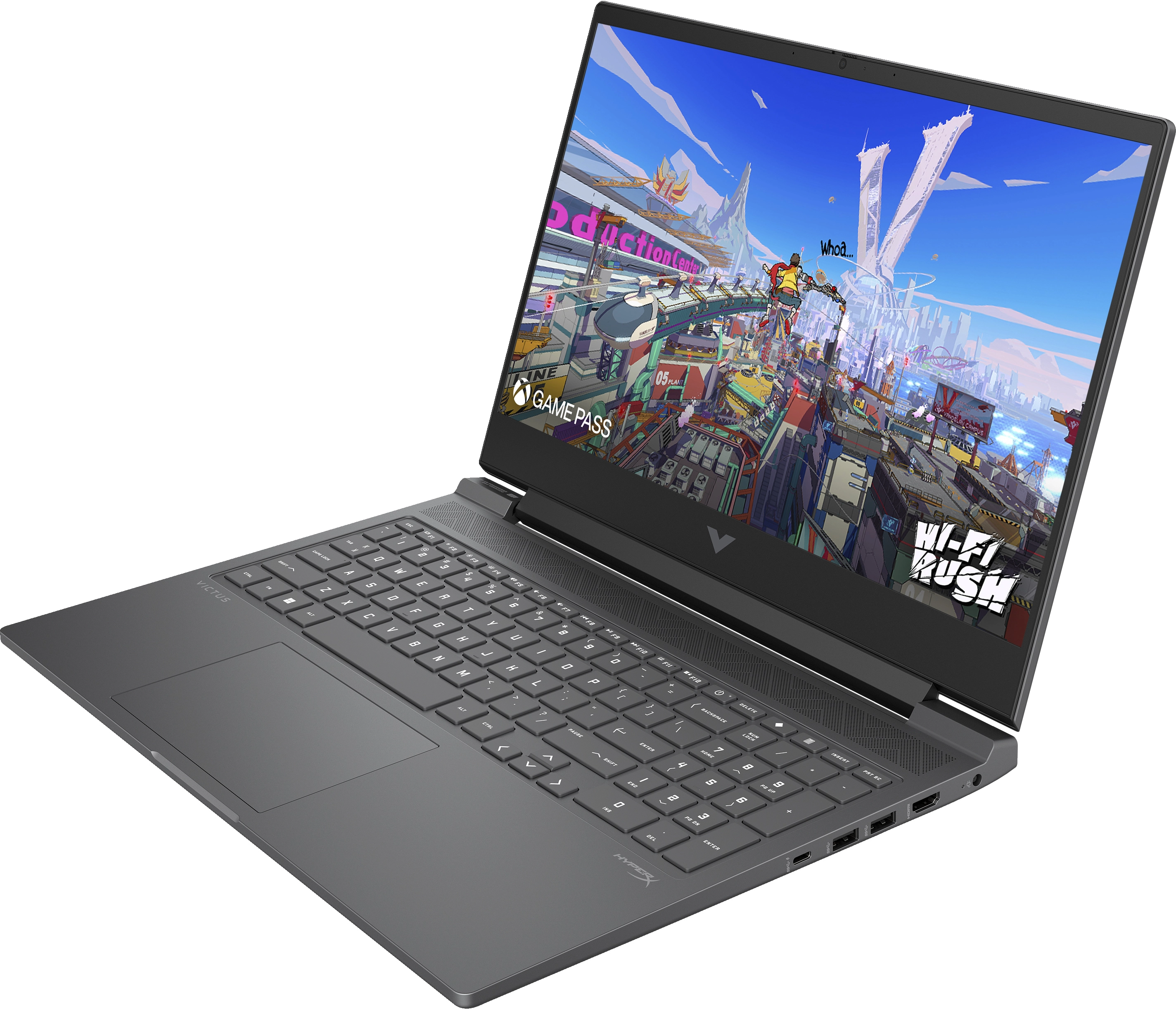 Laptop gamingowy HP Victus 16-r1200nw 16,1" 240Hz i5-14450HX 16GB RAM 512GB Dysk SSD RTX4060 Win11 Srebrny