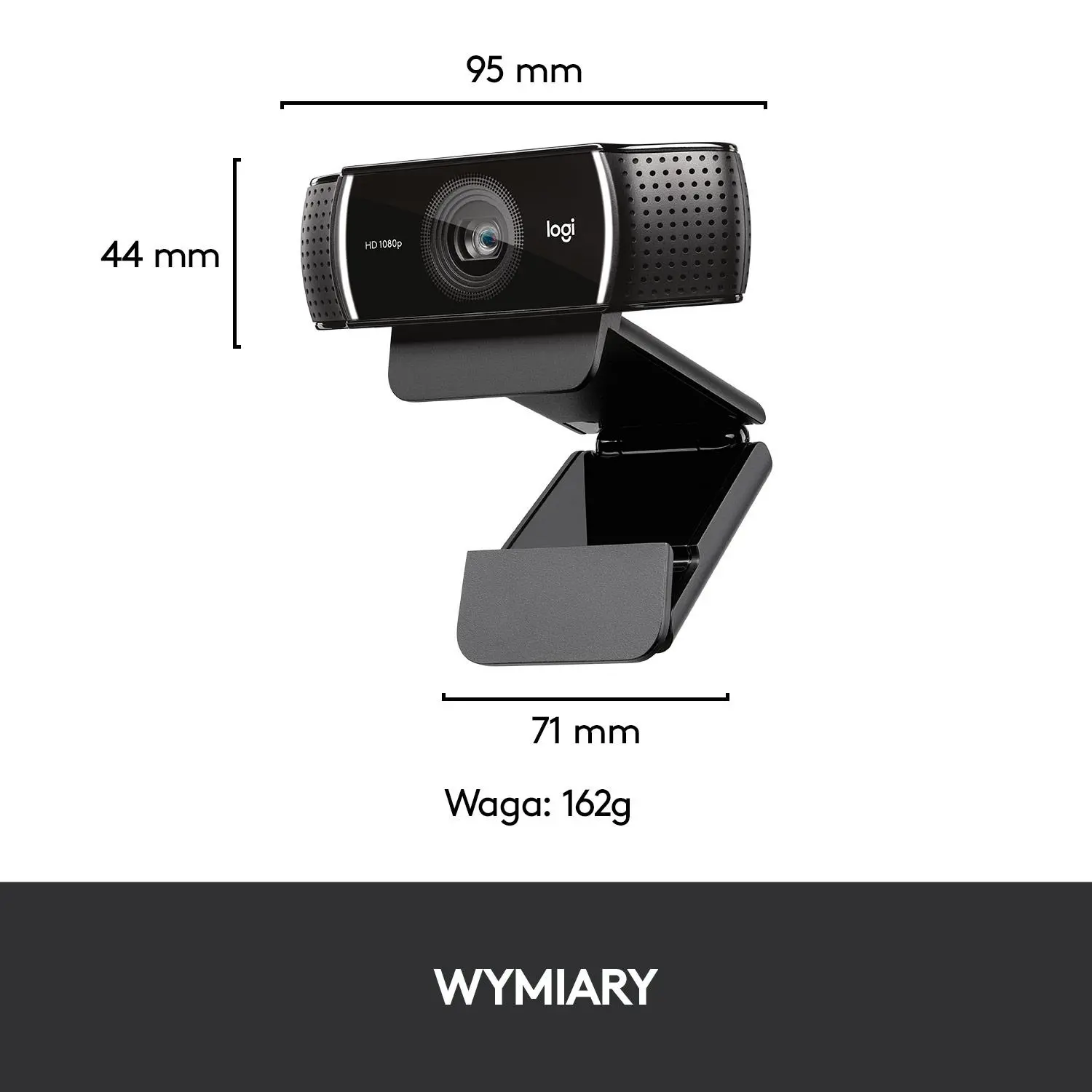 Kamera internetowa Logitech HD Pro Webcam C922 Czarny