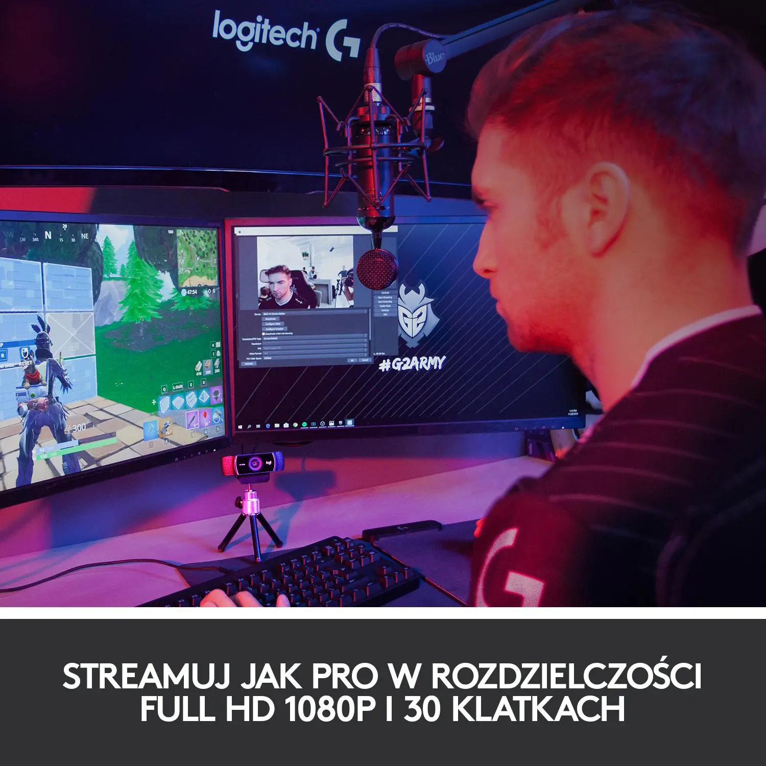 Kamera internetowa Logitech HD Pro Webcam C922 Czarny