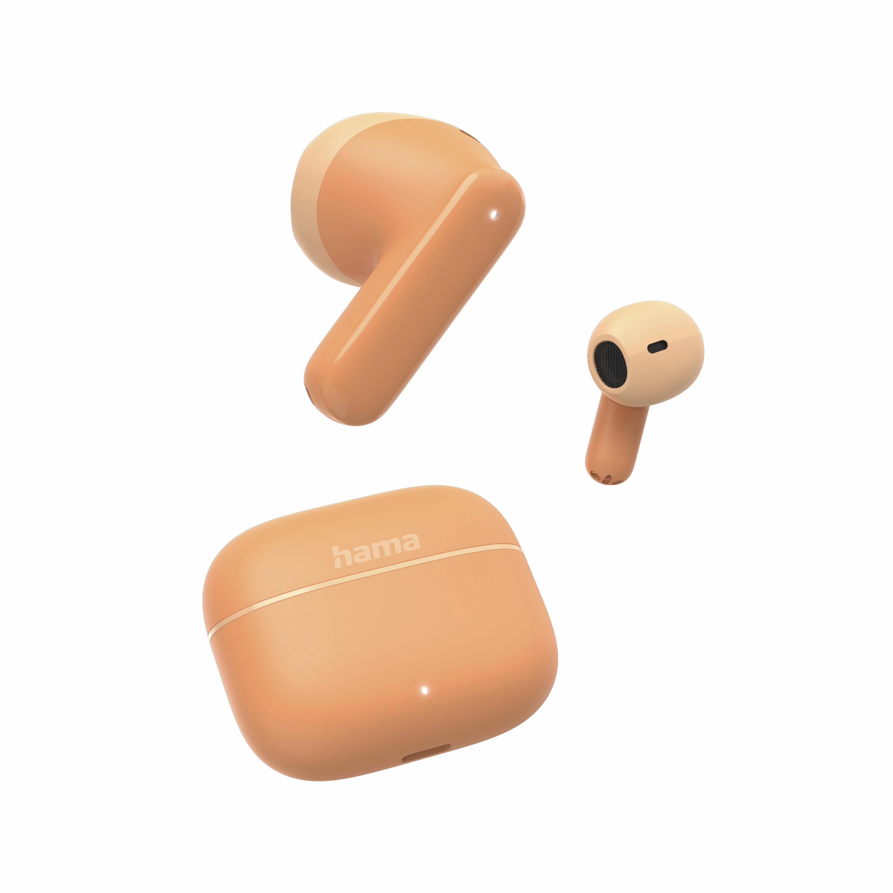 Słuchawki bezprzewodowe Hama TWS Freedom Light II Douszne Bluetooth 5.3 Pomarańczowy