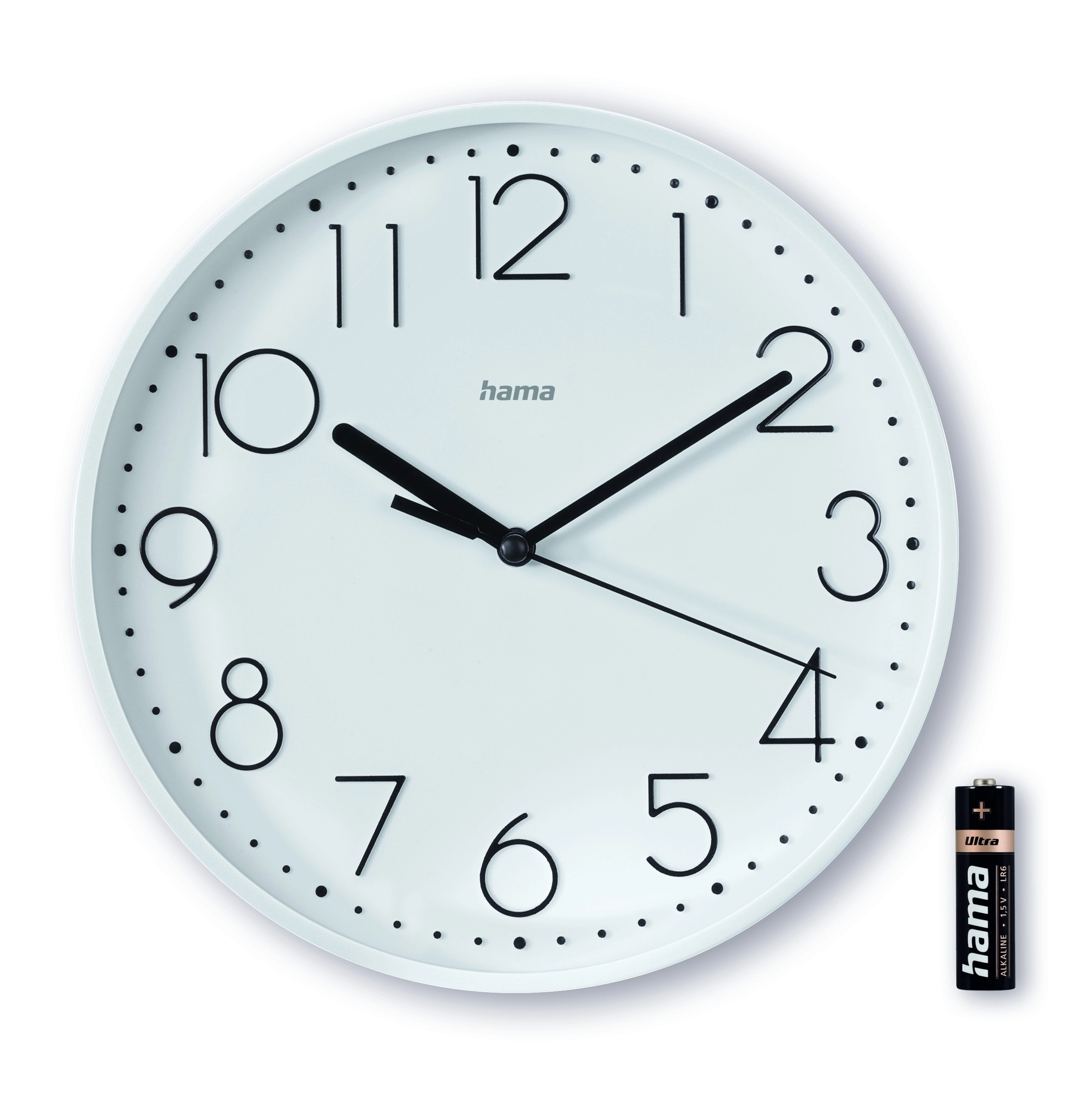 Zegar ścienny Hama Salina 22cm Biały
