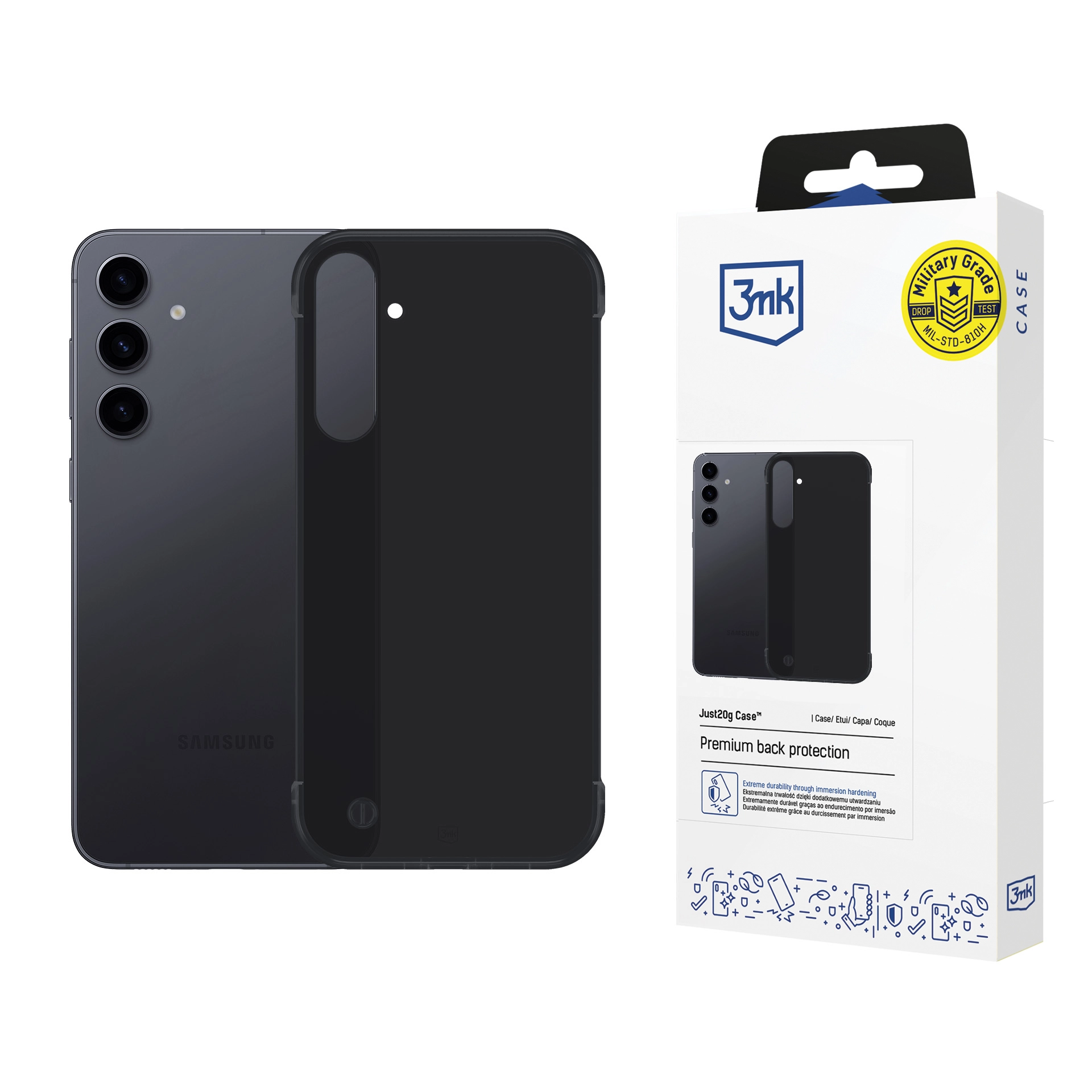 Etui 3mk Just20g Matt Case do Galaxy S24 Plus Czarny