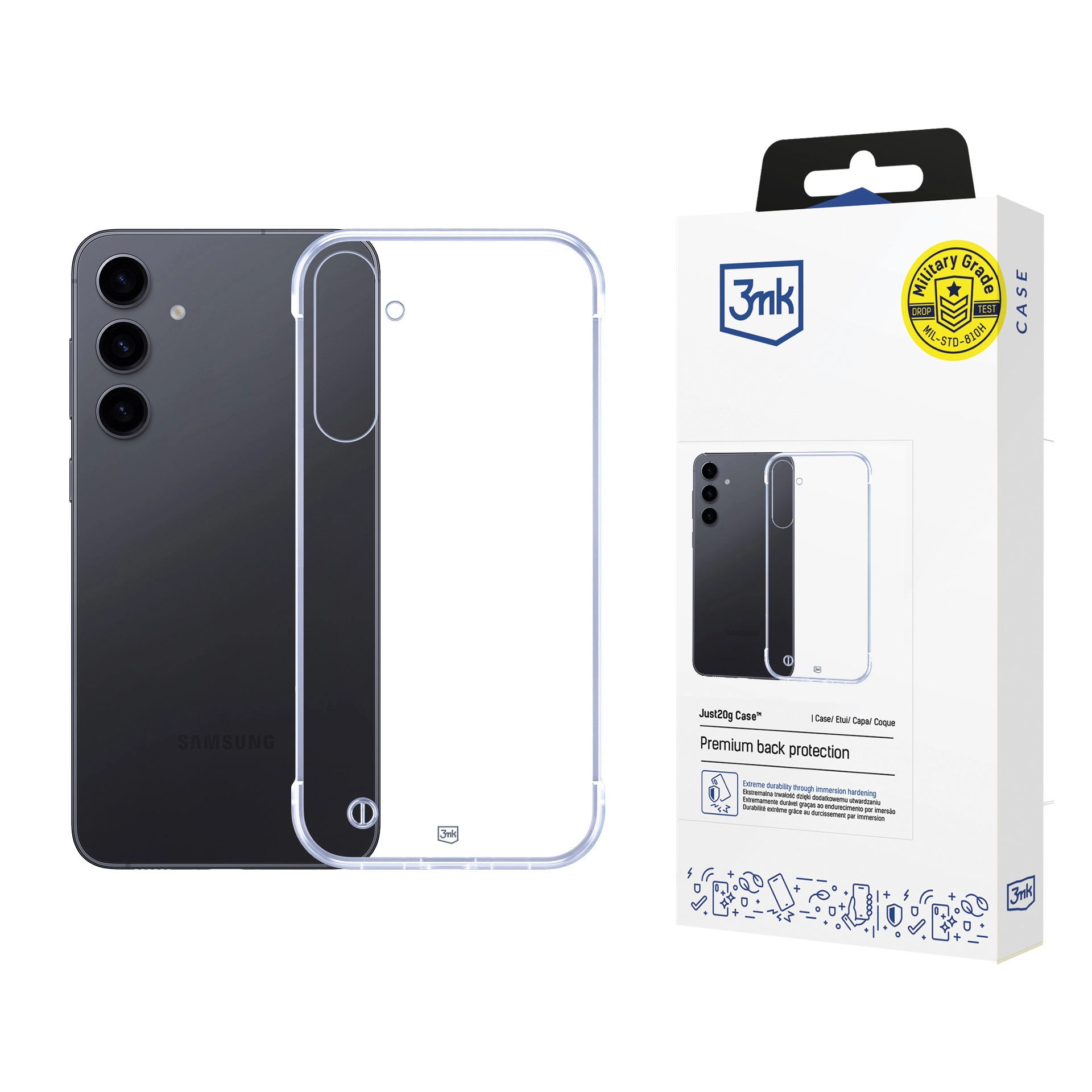 Etui 3mk Just20g Clear Case do Galaxy S24 Plus Przezroczysty