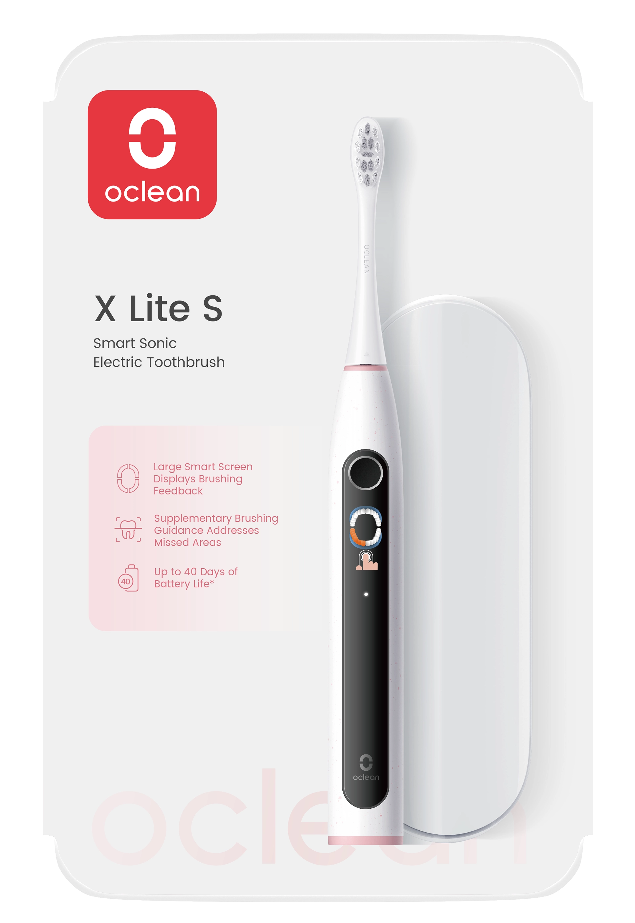 Szczoteczka soniczna Oclean X Lite Set Szary