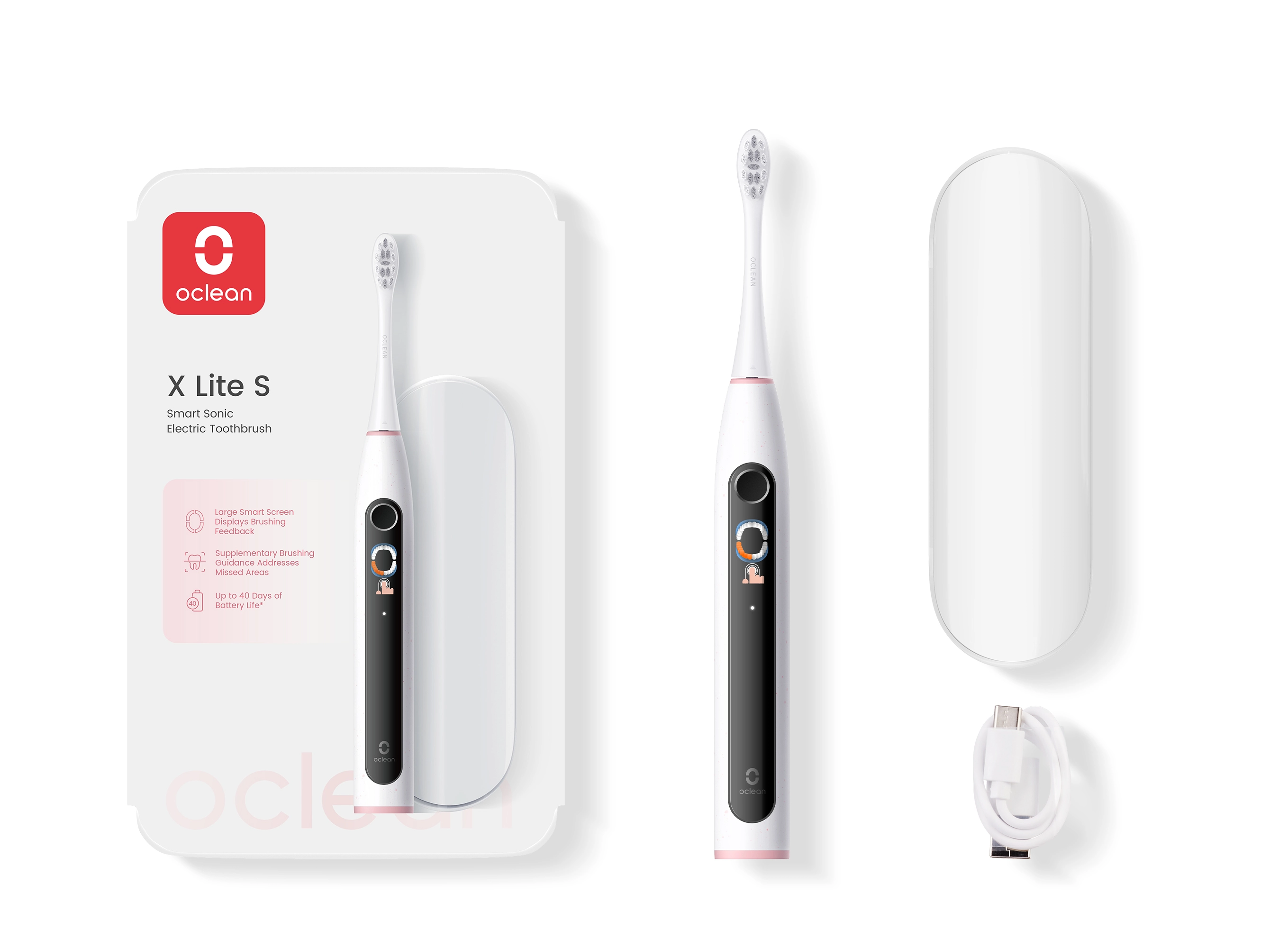 Szczoteczka soniczna Oclean X Lite Set Szary