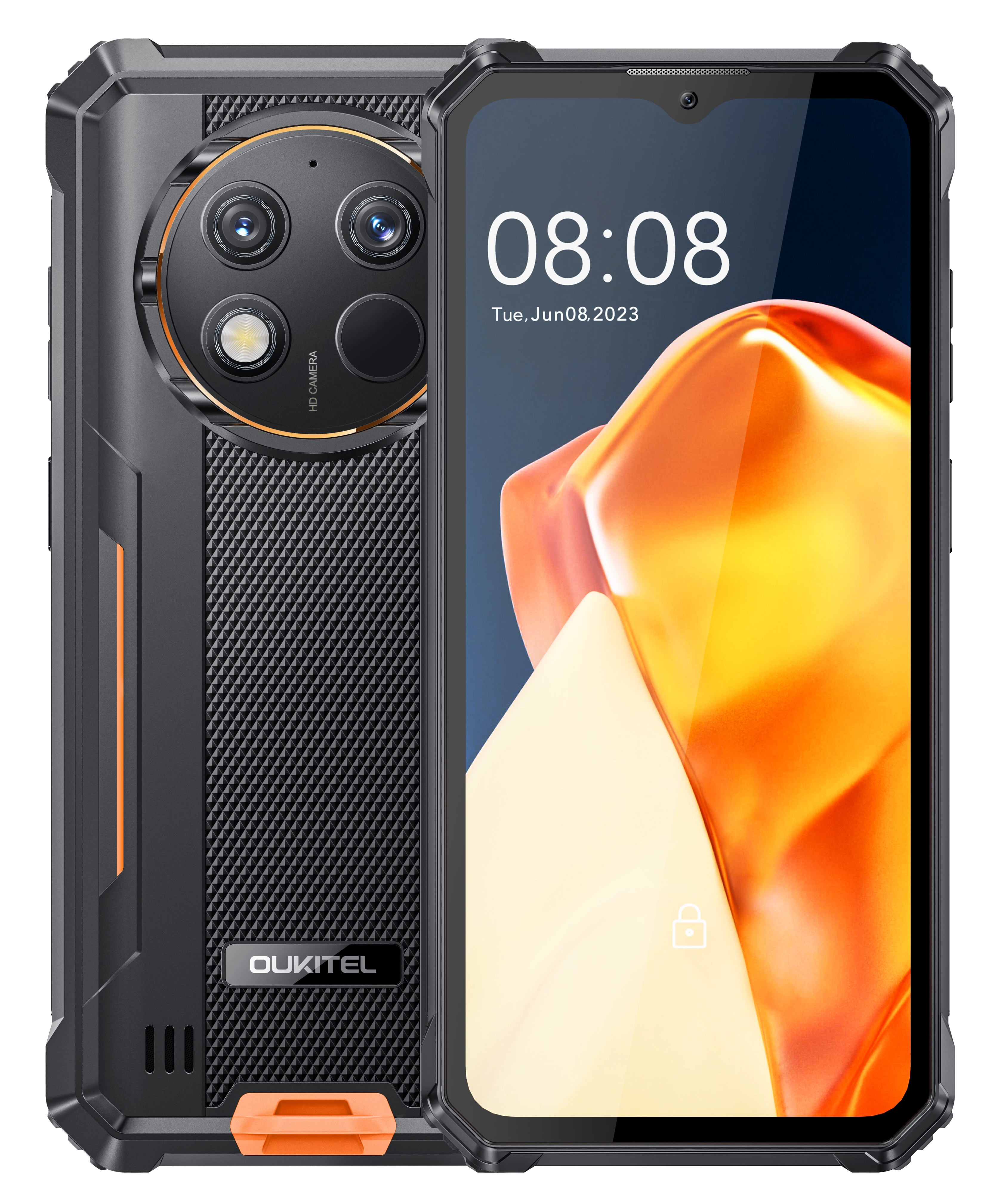 Smartfon Oukitel G1 6/256GB 6,52" 60Hz 48Mpix Czarno-pomarańczowy