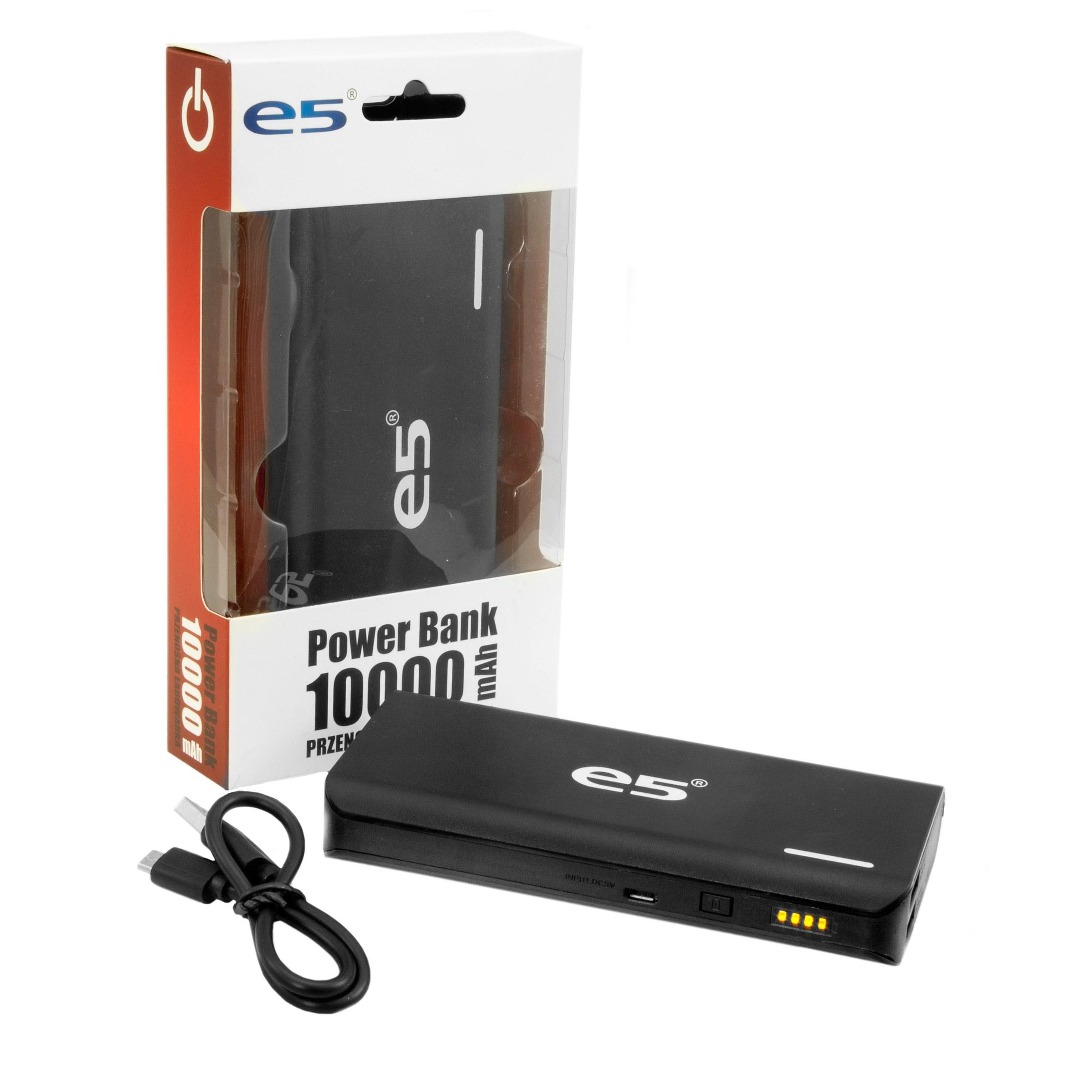 Powerbank e5 RE02279 10000 mAh (czarny)