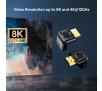 Adapter kątowy Unitek A1046ABK03 Kątowy 8K HDMI 90 i 270 stopni