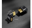 Adapter kątowy Unitek A1046ABK03 Kątowy 8K HDMI 90 i 270 stopni