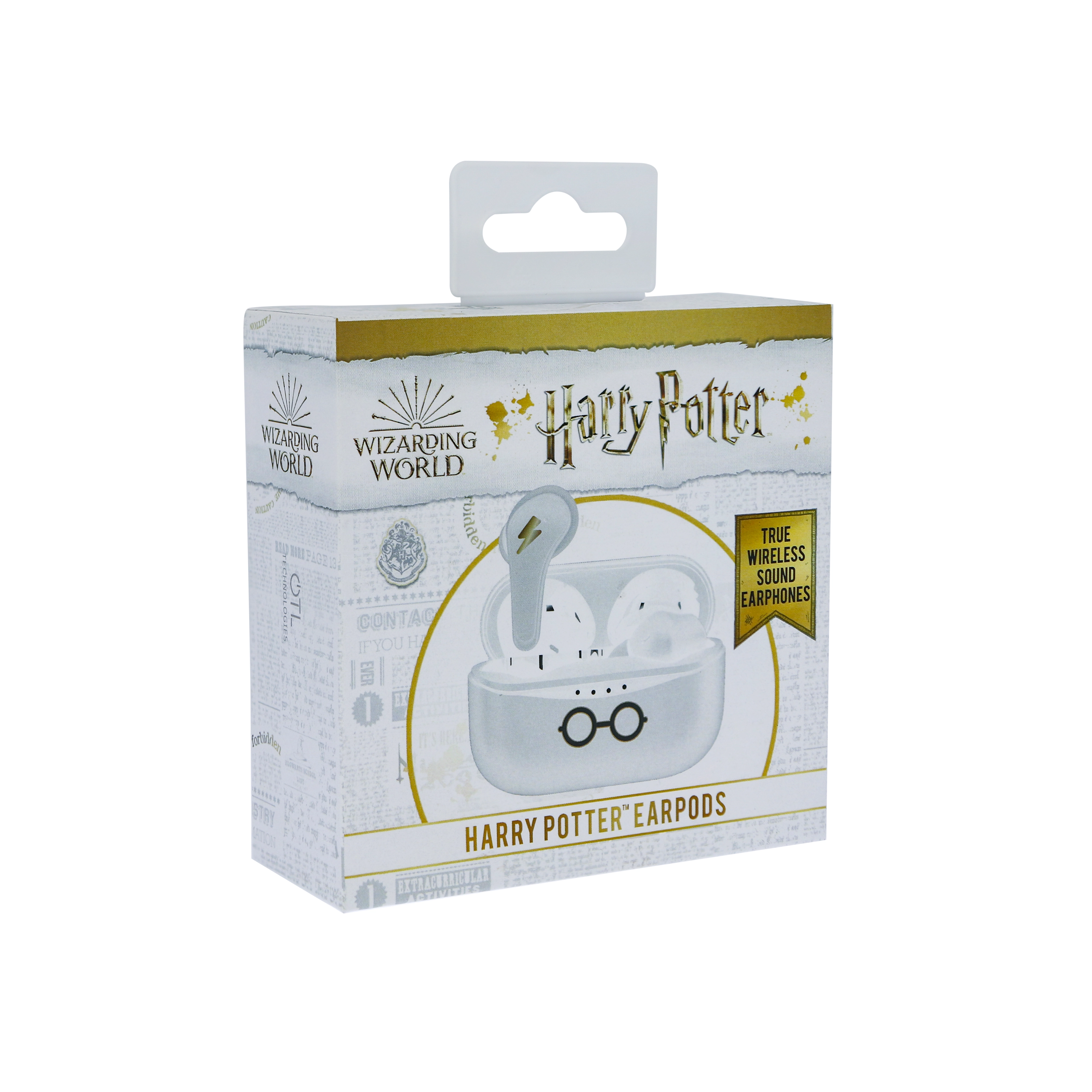 Słuchawki bezprzewodowe OTL Technologies Harry Potter TWS Earphones Dla Dzieci Dokanałowe Bluetooth 5.3 Biały