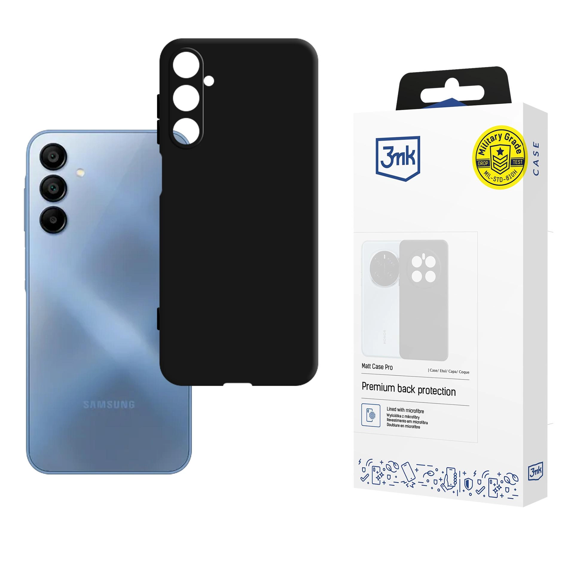 Etui 3mk Matt Case Pro do Galaxy A15 5G Czarny