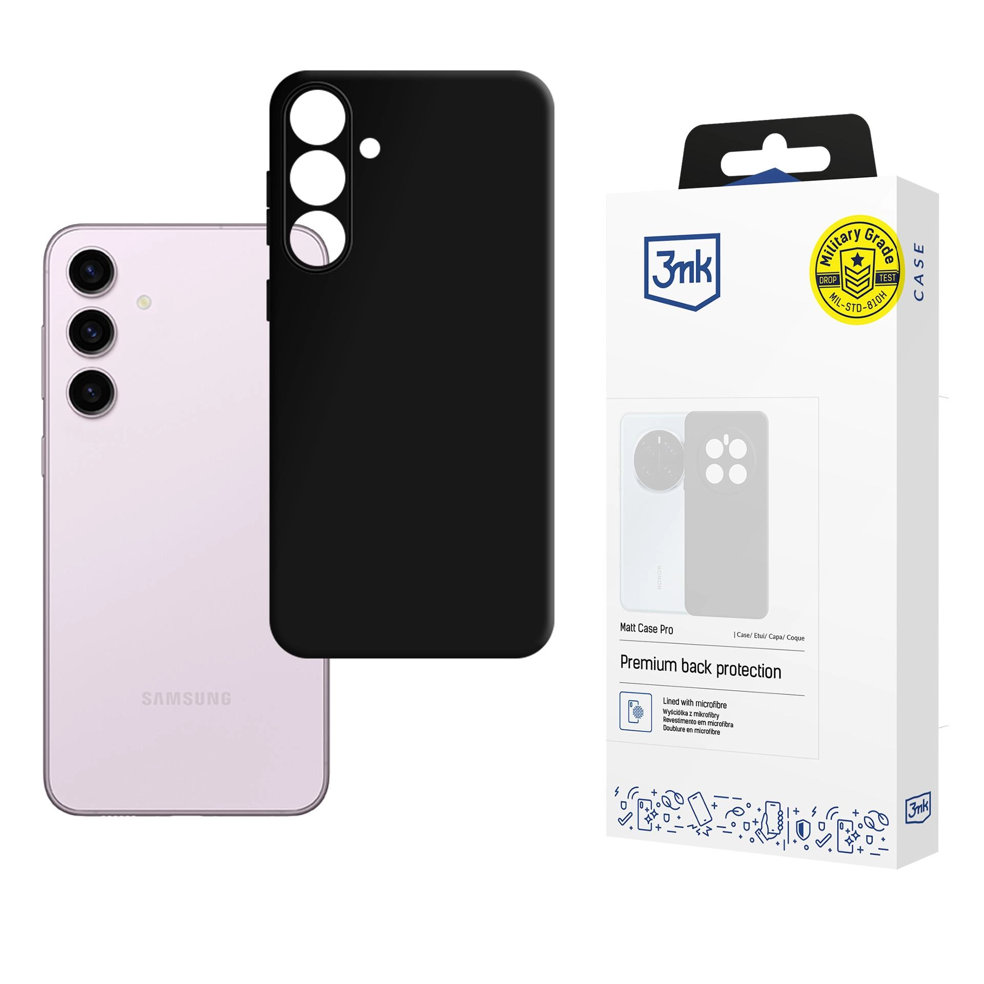Etui 3mk Matt Case Pro do Galaxy S24 Czarny