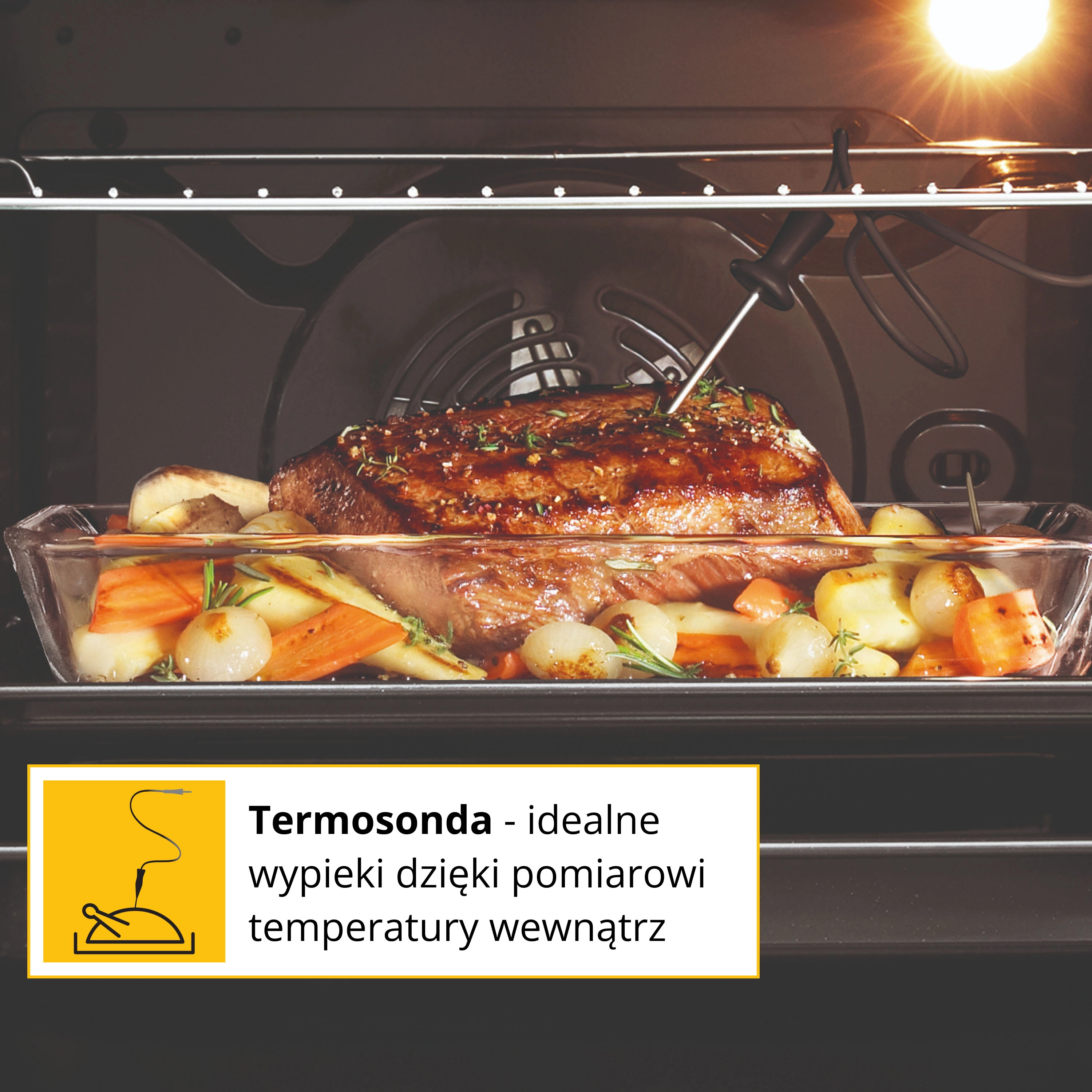 Piekarnik elektryczny Whirlpool WOI5S8PPM1SBA Pizza 310C Termoobieg Termosonda AirFry Czarny