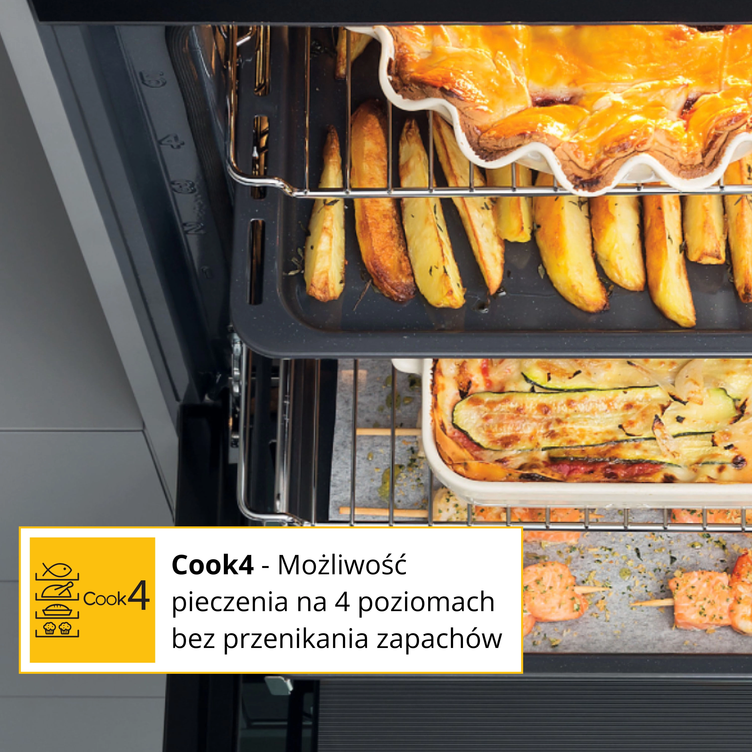 Piekarnik elektryczny Whirlpool WOI5S8PPM1SBA Pizza 310C Termoobieg Termosonda AirFry Czarny