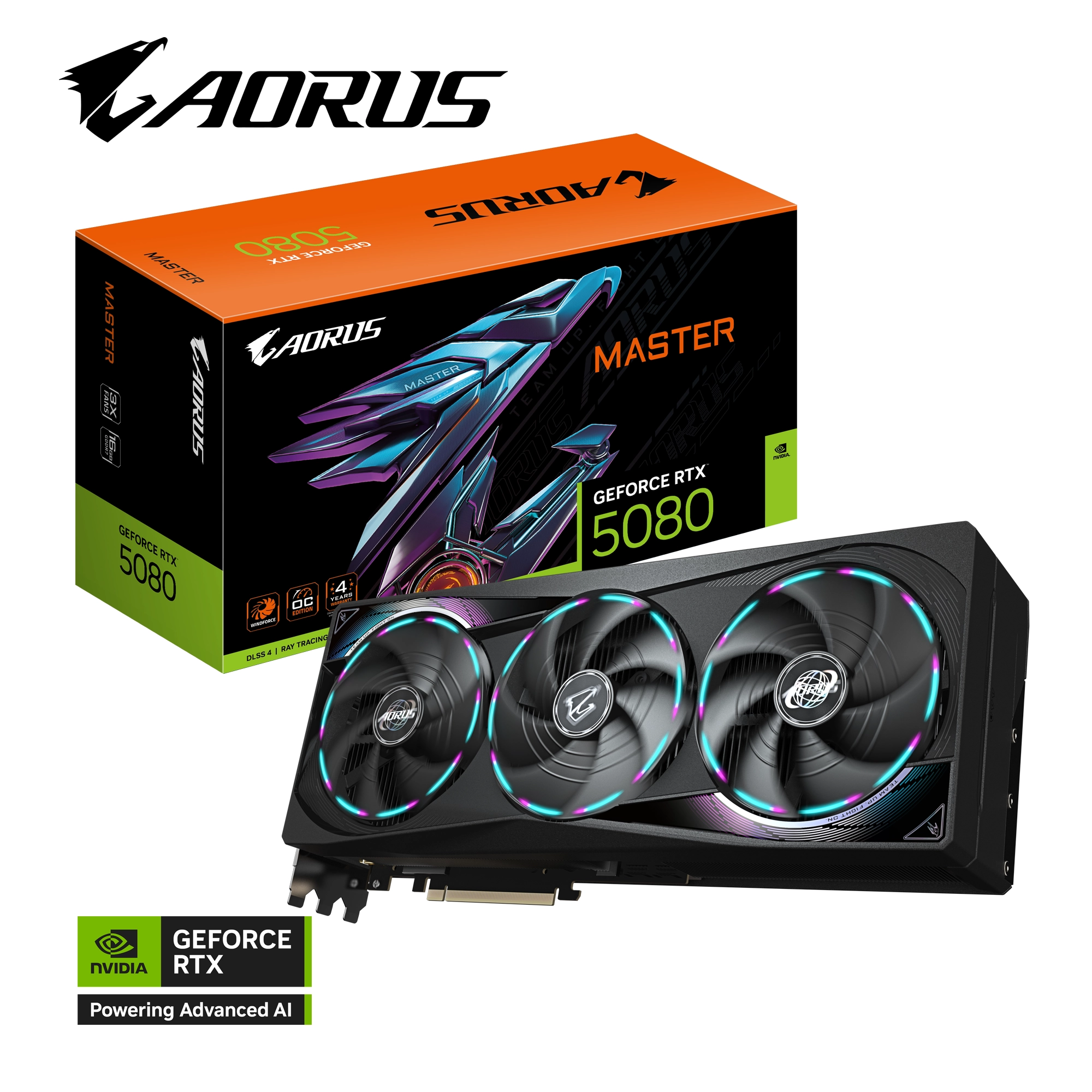 Karta graficzna Gigabyte GeForce RTX 5080 MASTER 16GB GDDR7 256bit DLSS 4