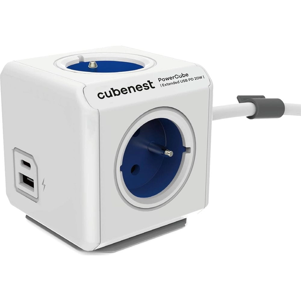 Kostka Cubenest PowerCube Extended PC420 USB PD 20W 1,5m Niebieski