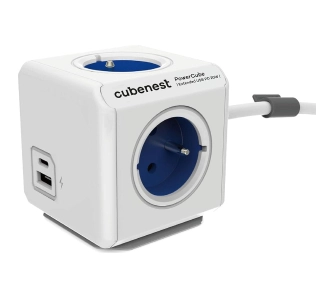 Kostka Cubenest PowerCube Extended PC420 USB PD 20W 1,5m Niebieski