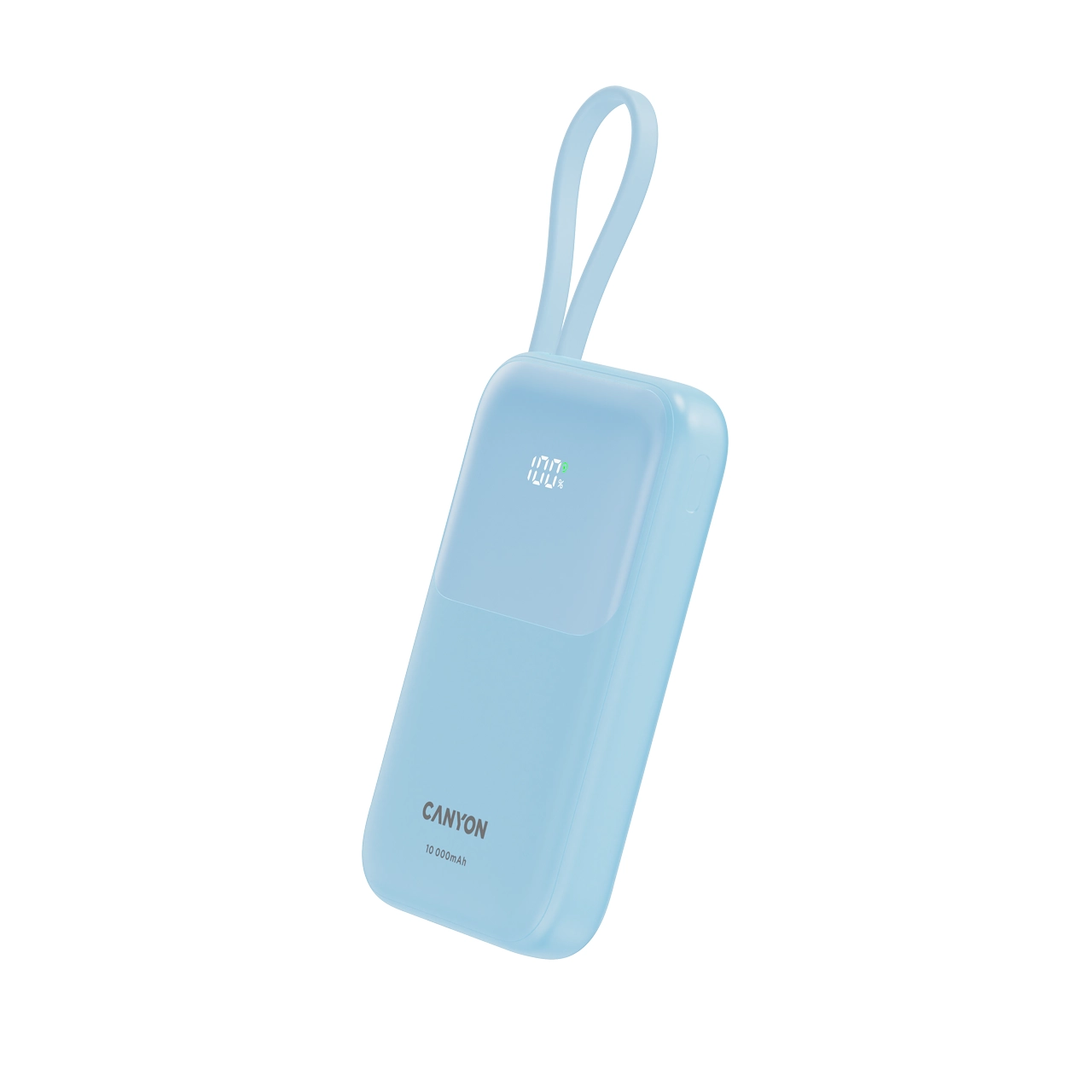 Powerbank Canyon OnPower 101 z kablem USB-C 10000mAh 22,5W Niebieski
