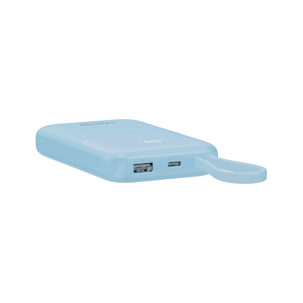 Powerbank Canyon OnPower 101 z kablem USB-C 10000mAh 22,5W Niebieski