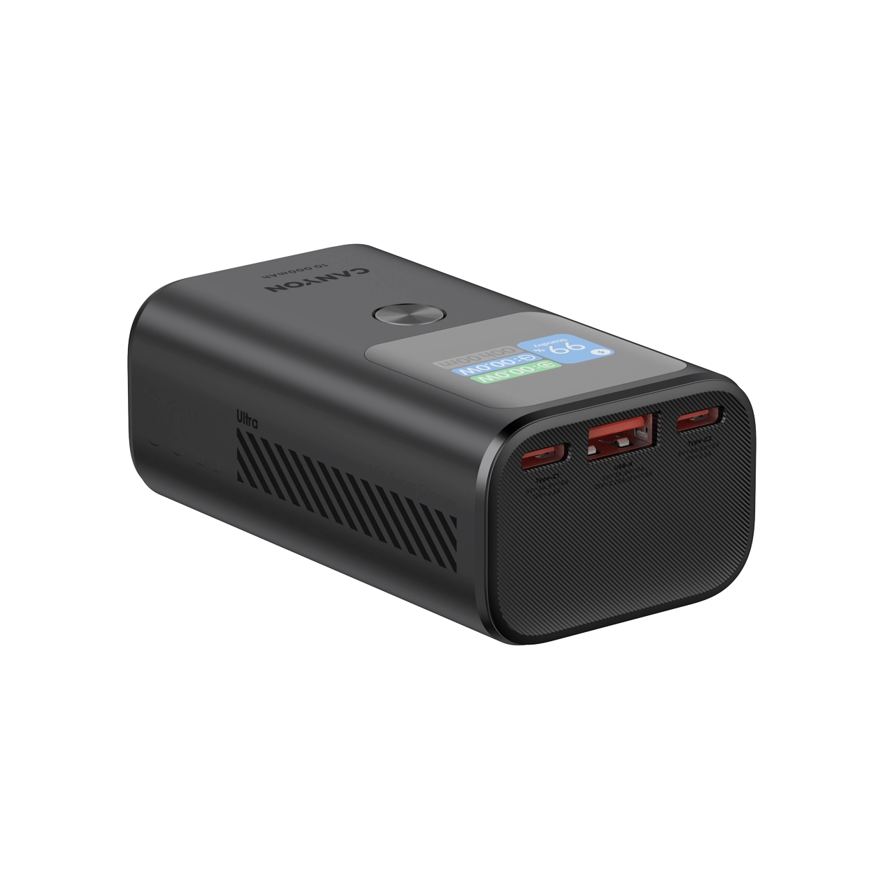 Powerbank Canyon OnPower 130 TFT 10000mAh PD 30W Grafitowy