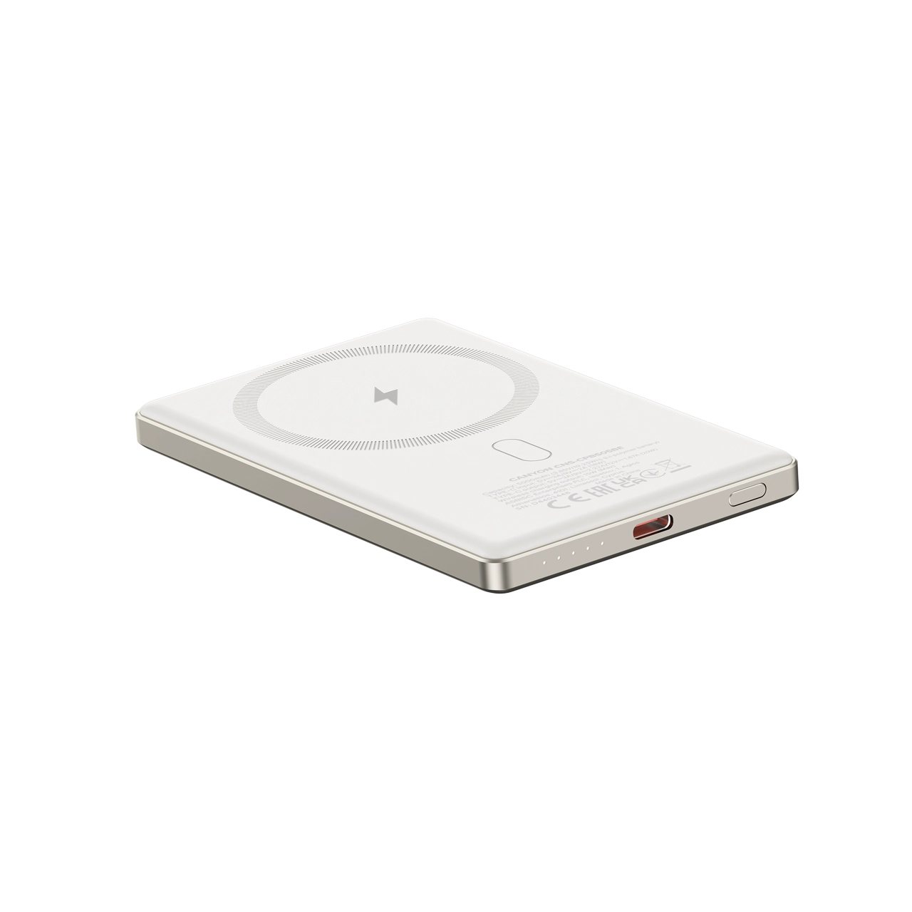 Powerbank Canyon OnPower 505 Magsafe 5000mAh PD 20W Beżowy