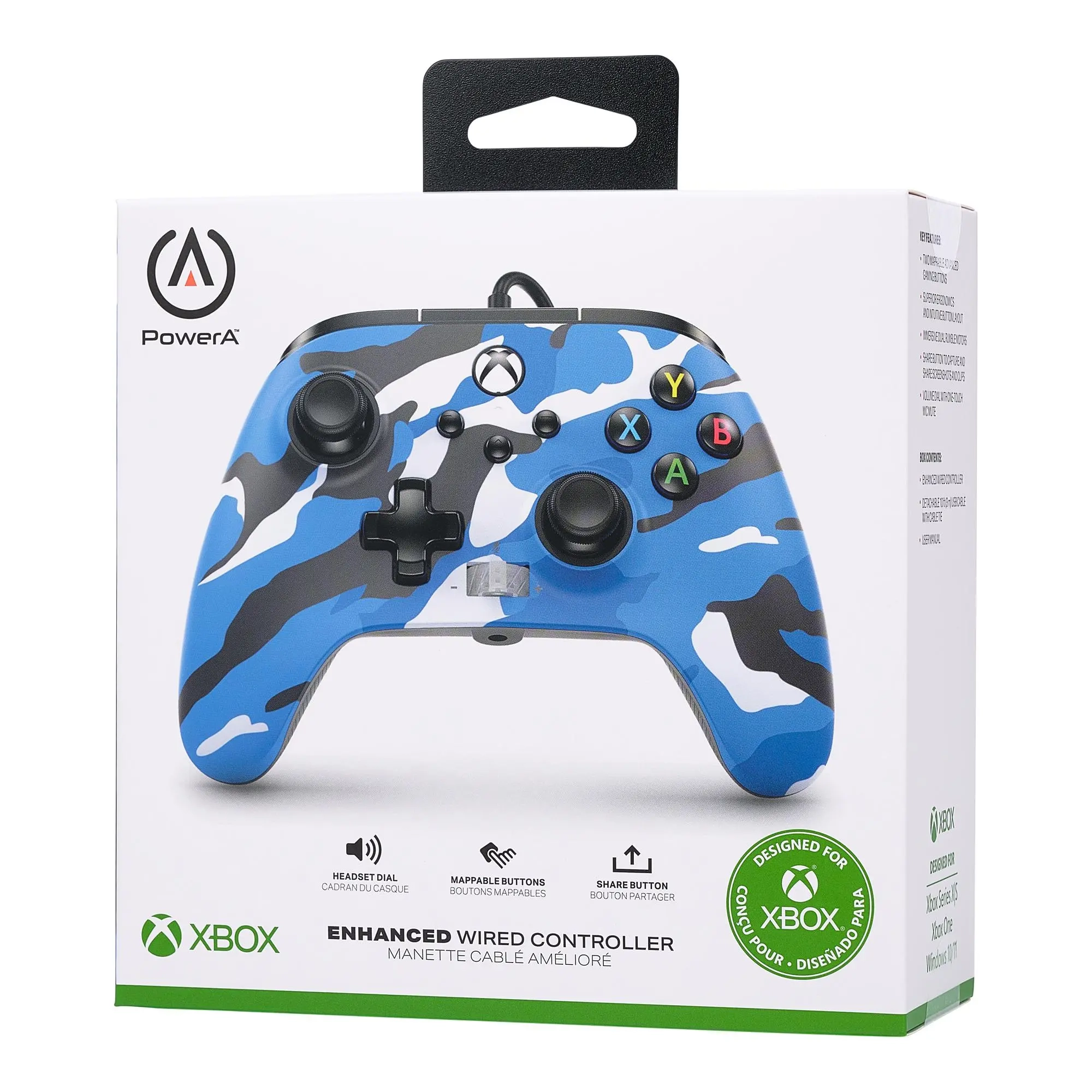 Konsola Xbox Series S 512GB + Pad PowerA Enhanced Blue Camo