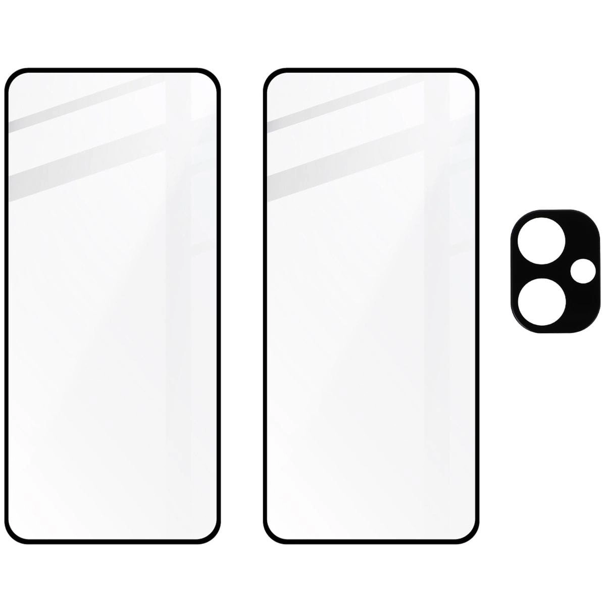 Zestaw ochronny Bizon 2x szkło + szybka na aparat do Xiaomi Redmi Note 13 Pro+ 5G czarne