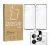 Zestaw ochronny Bizon 2x szkło + szybka na aparat do Xiaomi Redmi Note 13 Pro+ 5G czarne