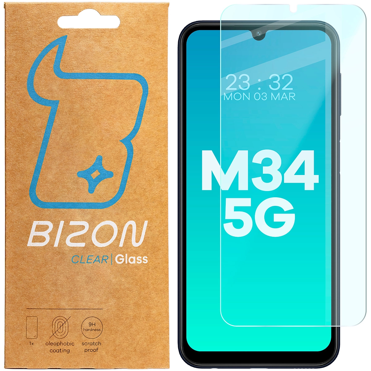 Szkło hartowane Bizon Clear 2 do Galaxy M34 5G