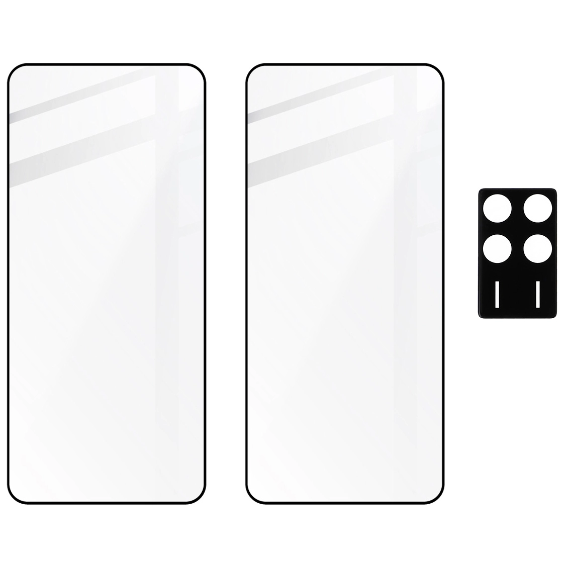 Zestaw ochronny Bizon 2x szkło + szybka na aparat Edge 2 Pack do Poco X6 Pro