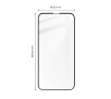 Szkło hartowane Bizon pełne Edge 2 do iPhone 14 Plus/13 Pro Max