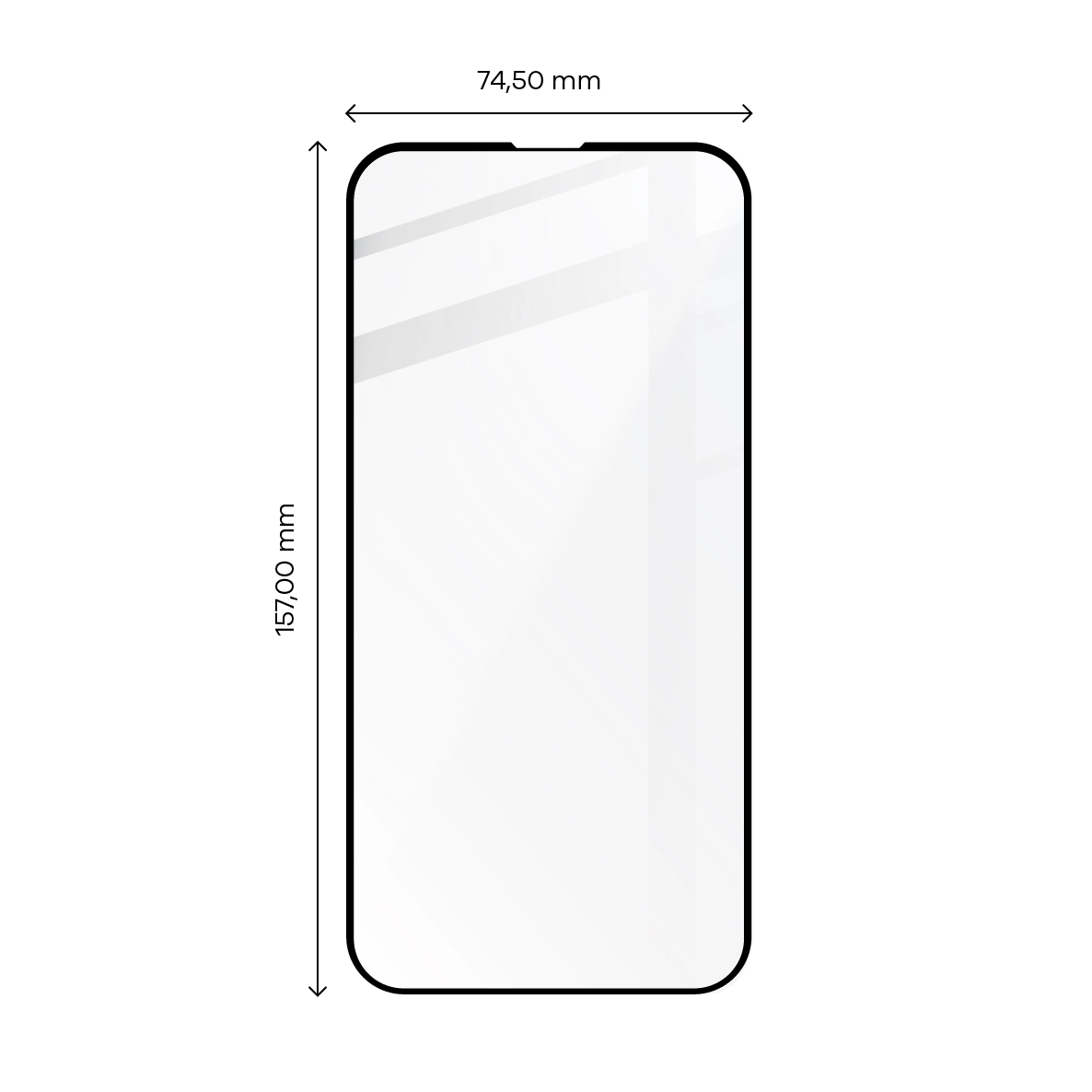 Szkło hartowane Bizon pełne Edge 2 do iPhone 14 Plus/13 Pro Max