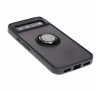 Etui Bizon z uchwytem na palec Hybrid Ring do Google Pixel 8a Przydymione z czarną ramką