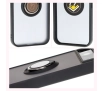 Etui Bizon z uchwytem na palec Hybrid Ring do Google Pixel 8a Przydymione z czarną ramką