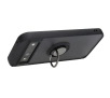 Etui Bizon z uchwytem na palec Hybrid Ring do Google Pixel 8a Przydymione z czarną ramką