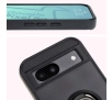 Etui Bizon z uchwytem na palec Hybrid Ring do Google Pixel 8a Przydymione z czarną ramką
