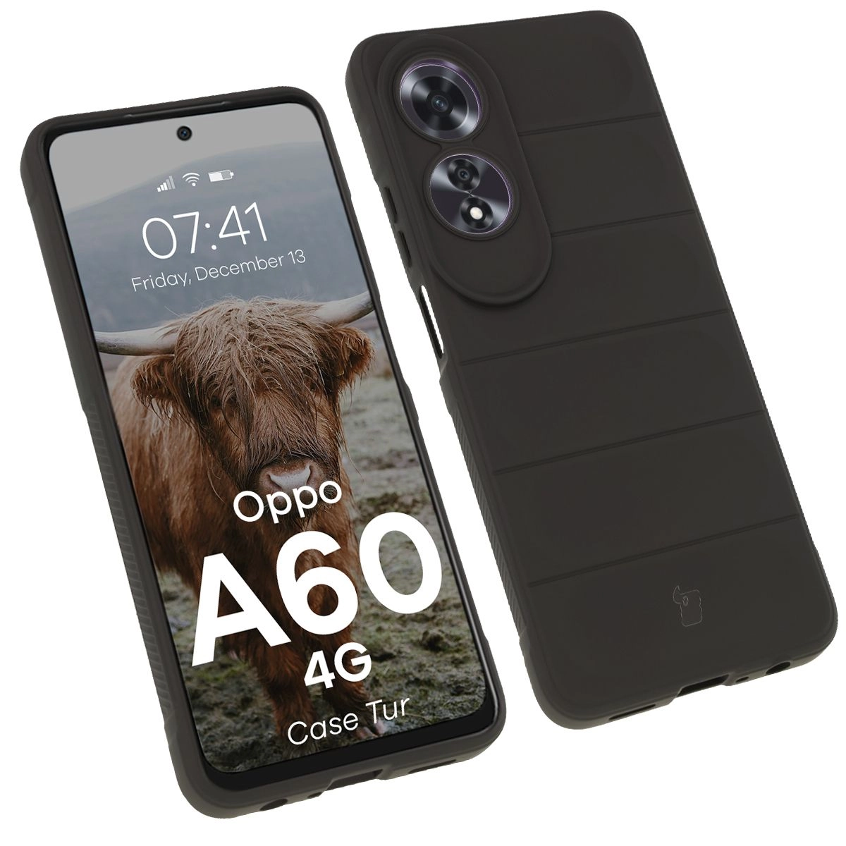 Etui Bizon Tur do Oppo A60 4G Black