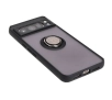 Etui Bizon z uchwytem na palec Hybrid Ring do Google Pixel 8 Pro Przydymione z czarną ramką