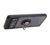 Etui Bizon z uchwytem na palec Hybrid Ring do Google Pixel 8 Pro Przydymione z czarną ramką