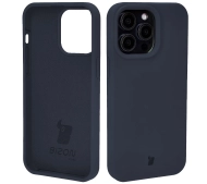 Bizon Silikonowe Soft do iPhone 14 Pro Max Ciemno-niebieski