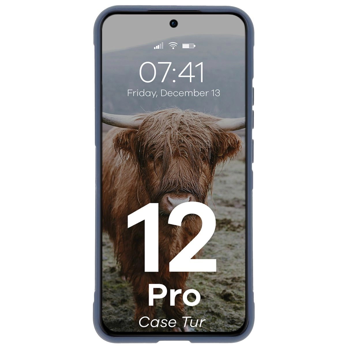 Etui Bizon Tur do Oppo Reno 12 Pro Dark Blue
