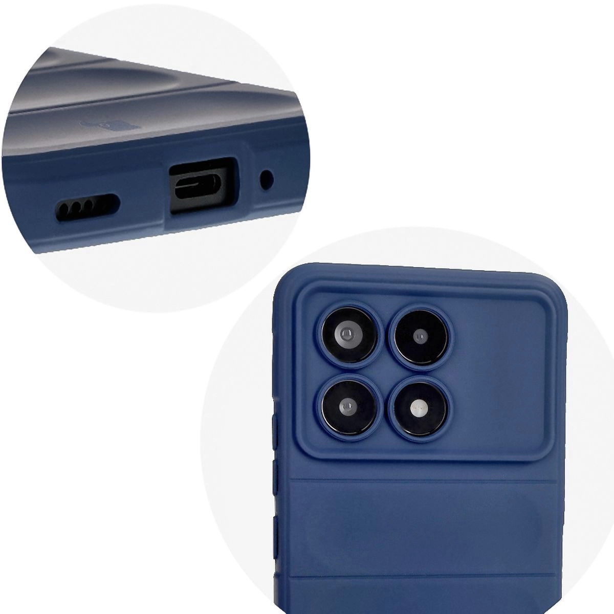 Etui Bizon Tur do Xiaomi Poco F6 Pro Dark Blue