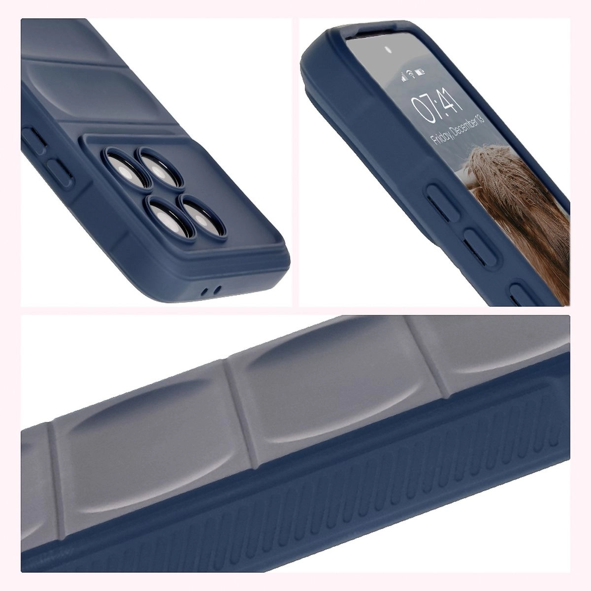 Etui Bizon Tur do Xiaomi Poco F6 Pro Dark Blue