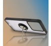 Etui Bizon z uchwytem na palec Hybrid Ring do Xiaomi 14T Pro Przydymione z czarną ramką