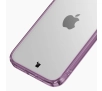 Etui Bizon Halo do iPhone 15 Przezroczysto-fioletowe
